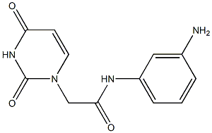 N-(3-aminophenyl)-2-(2,4-dioxo-1,2,3,4-tetrahydropyrimidin-1-yl)acetamide Structure