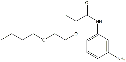 N-(3-aminophenyl)-2-(2-butoxyethoxy)propanamide Structure