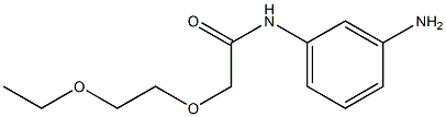 N-(3-aminophenyl)-2-(2-ethoxyethoxy)acetamide,,结构式