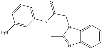 N-(3-aminophenyl)-2-(2-methyl-1H-1,3-benzodiazol-1-yl)acetamide Struktur