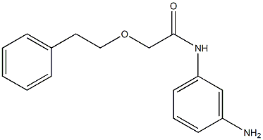 N-(3-aminophenyl)-2-(2-phenylethoxy)acetamide 化学構造式