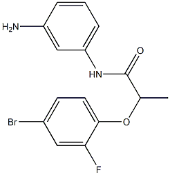 N-(3-aminophenyl)-2-(4-bromo-2-fluorophenoxy)propanamide Struktur