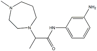 N-(3-aminophenyl)-2-(4-methyl-1,4-diazepan-1-yl)propanamide Structure