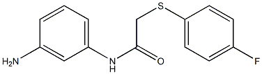 N-(3-aminophenyl)-2-[(4-fluorophenyl)sulfanyl]acetamide