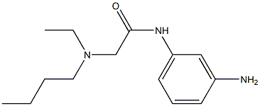 N-(3-aminophenyl)-2-[butyl(ethyl)amino]acetamide 化学構造式