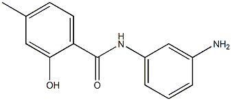 N-(3-aminophenyl)-2-hydroxy-4-methylbenzamide 化学構造式