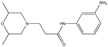 N-(3-aminophenyl)-3-(2,6-dimethylmorpholin-4-yl)propanamide