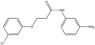 N-(3-aminophenyl)-3-(3-chlorophenoxy)propanamide 结构式