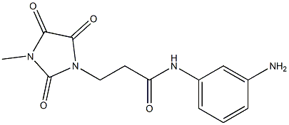 N-(3-aminophenyl)-3-(3-methyl-2,4,5-trioxoimidazolidin-1-yl)propanamide