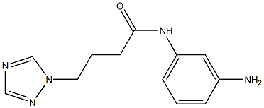 N-(3-aminophenyl)-4-(1H-1,2,4-triazol-1-yl)butanamide 结构式