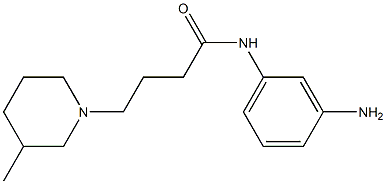 N-(3-aminophenyl)-4-(3-methylpiperidin-1-yl)butanamide Struktur