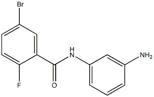 N-(3-aminophenyl)-5-bromo-2-fluorobenzamide,,结构式