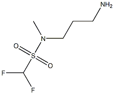 N-(3-aminopropyl)-1,1-difluoro-N-methylmethanesulfonamide 结构式