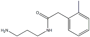 N-(3-aminopropyl)-2-(2-methylphenyl)acetamide 结构式