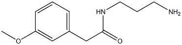 N-(3-aminopropyl)-2-(3-methoxyphenyl)acetamide 化学構造式