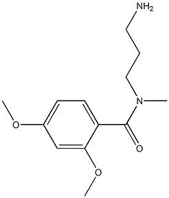 N-(3-aminopropyl)-2,4-dimethoxy-N-methylbenzamide Struktur