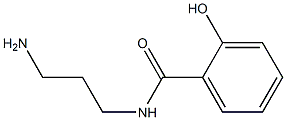 N-(3-aminopropyl)-2-hydroxybenzamide 化学構造式