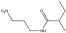 N-(3-aminopropyl)-2-methylbutanamide 结构式