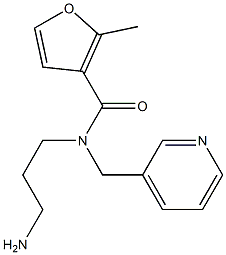 N-(3-aminopropyl)-2-methyl-N-(pyridin-3-ylmethyl)furan-3-carboxamide Structure