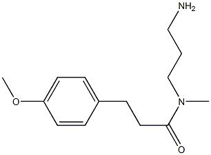 N-(3-aminopropyl)-3-(4-methoxyphenyl)-N-methylpropanamide 化学構造式