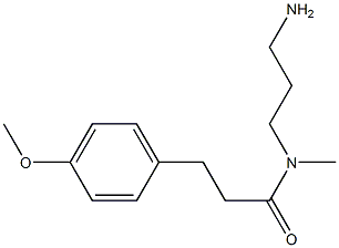 N-(3-aminopropyl)-3-(4-methoxyphenyl)-N-methylpropanamide Struktur