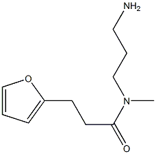 N-(3-aminopropyl)-3-(furan-2-yl)-N-methylpropanamide,,结构式