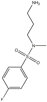 N-(3-aminopropyl)-4-fluoro-N-methylbenzene-1-sulfonamide|