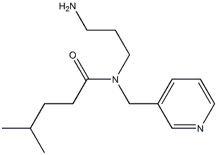 N-(3-aminopropyl)-4-methyl-N-(pyridin-3-ylmethyl)pentanamide Structure