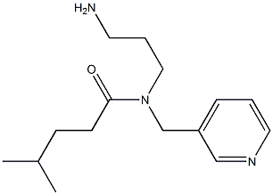 N-(3-aminopropyl)-4-methyl-N-(pyridin-3-ylmethyl)pentanamide