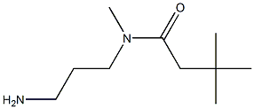 N-(3-aminopropyl)-N,3,3-trimethylbutanamide 化学構造式