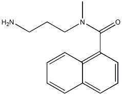 N-(3-aminopropyl)-N-methylnaphthalene-1-carboxamide 化学構造式