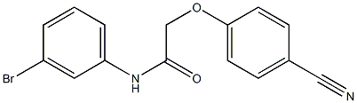 N-(3-bromophenyl)-2-(4-cyanophenoxy)acetamide Struktur