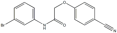 N-(3-bromophenyl)-2-(4-cyanophenoxy)acetamide Structure