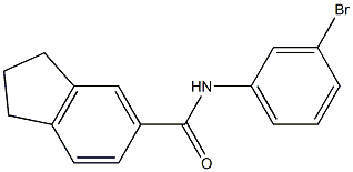 N-(3-bromophenyl)-2,3-dihydro-1H-indene-5-carboxamide Struktur