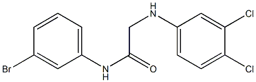 N-(3-bromophenyl)-2-[(3,4-dichlorophenyl)amino]acetamide Structure