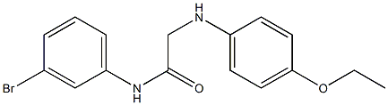 N-(3-bromophenyl)-2-[(4-ethoxyphenyl)amino]acetamide Struktur