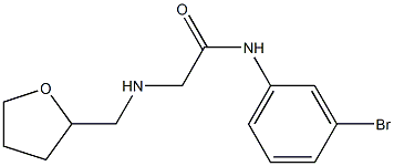 N-(3-bromophenyl)-2-[(oxolan-2-ylmethyl)amino]acetamide Structure