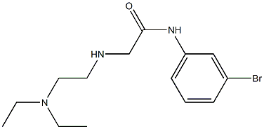 N-(3-bromophenyl)-2-{[2-(diethylamino)ethyl]amino}acetamide Struktur