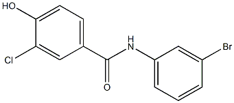 N-(3-bromophenyl)-3-chloro-4-hydroxybenzamide 结构式