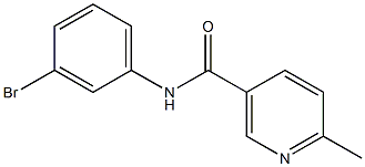 N-(3-bromophenyl)-6-methylnicotinamide Struktur
