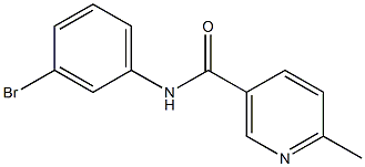 N-(3-bromophenyl)-6-methylnicotinamide,,结构式