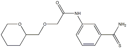 N-(3-carbamothioylphenyl)-2-(oxan-2-ylmethoxy)acetamide Structure