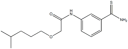 N-(3-carbamothioylphenyl)-2-[(4-methylpentyl)oxy]acetamide Struktur
