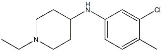 N-(3-chloro-4-methylphenyl)-1-ethylpiperidin-4-amine Structure