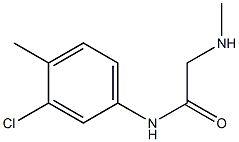 N-(3-chloro-4-methylphenyl)-2-(methylamino)acetamide Structure