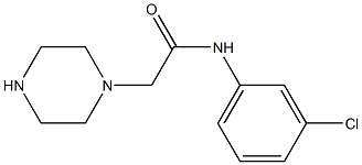 N-(3-chlorophenyl)-2-(piperazin-1-yl)acetamide Structure