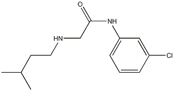  N-(3-chlorophenyl)-2-[(3-methylbutyl)amino]acetamide