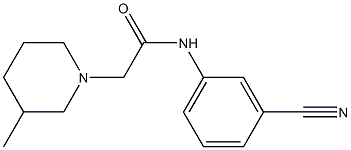 N-(3-cyanophenyl)-2-(3-methylpiperidin-1-yl)acetamide|