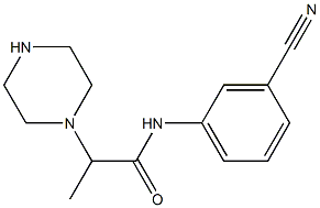 N-(3-cyanophenyl)-2-(piperazin-1-yl)propanamide