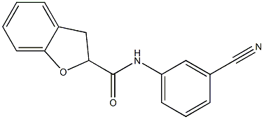 N-(3-cyanophenyl)-2,3-dihydro-1-benzofuran-2-carboxamide Structure